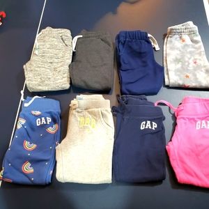 Toddler Girls Fleece Sweatpants 8 pairs assorted size 4T / size 5T